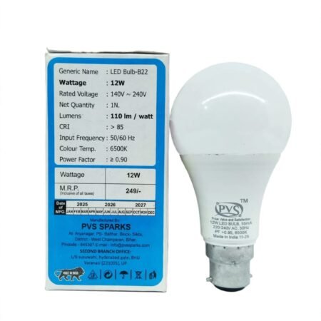 12W High-Efficiency LED Bulb (B22) - Angle View