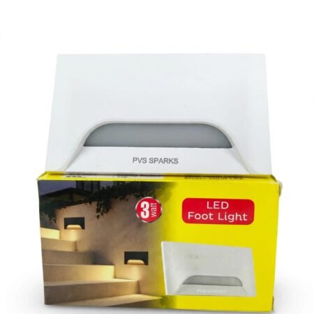 3W Recessed Wall Step & Foot Light (for 3M/4M GI Box) - Angle View