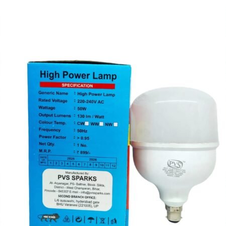 50W Industrial High-Power LED Dome Bulb (B22/E27)